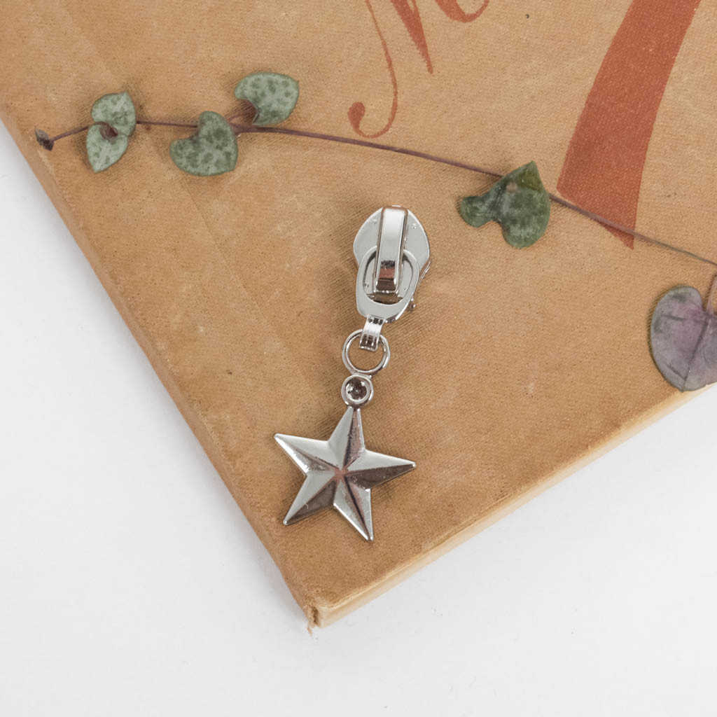 5mm Silver Star-Shaped Slider - Maison Klem